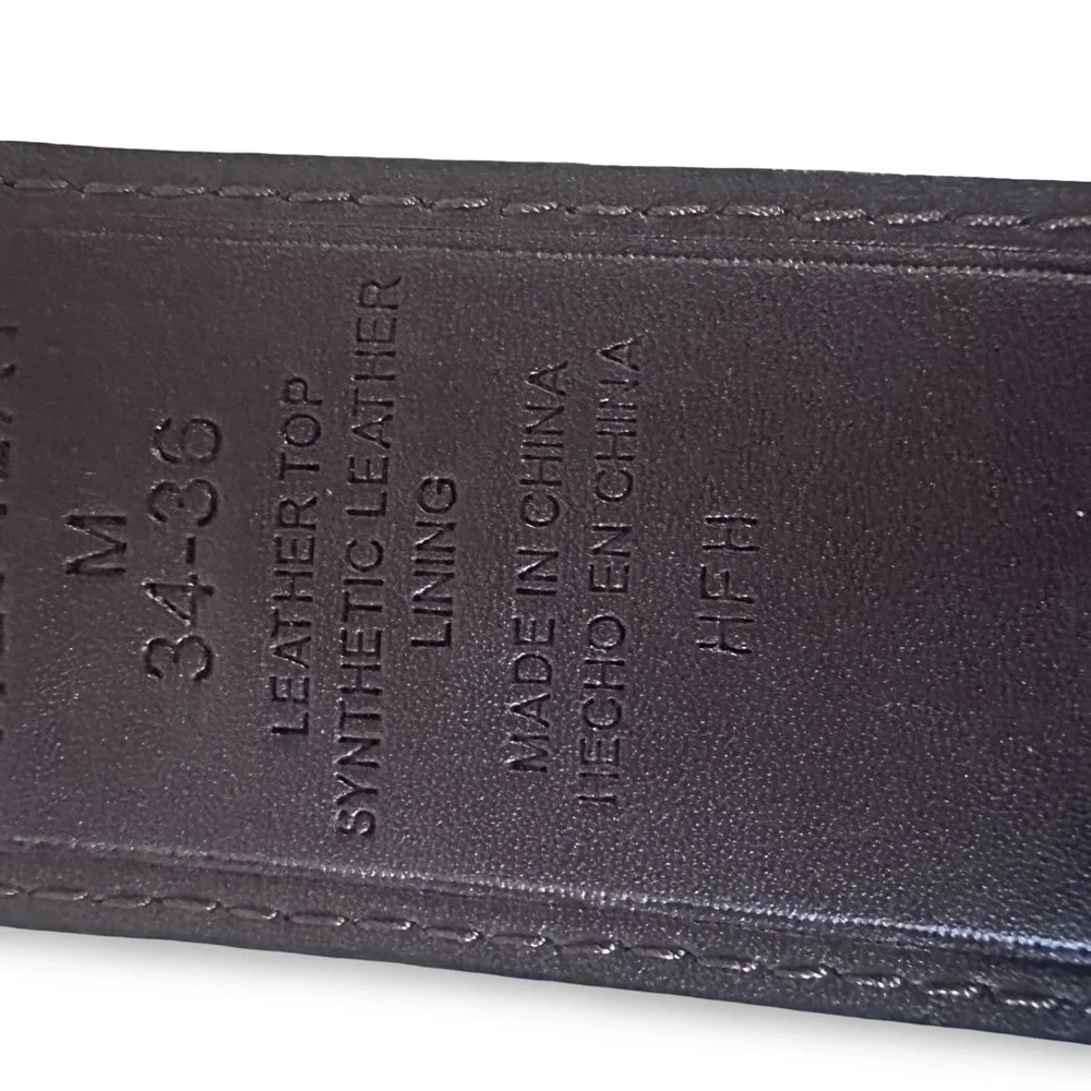 Levi's Strauss men's reversible leather typically black brown gunmetal buckle.